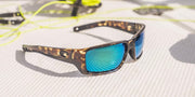 Gold Mirror Polarized Glass Lenses, Matte Black Frame