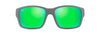 [Mauigreen® Lenses, Matte Dark With Light Grey Interior Frame]