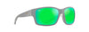 [Mauigreen® Lenses, Matte Dark With Light Grey Interior Frame]