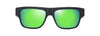 [Mauigreen® Lenses, Matte Black With Interior White Gradient Effect Frame]