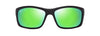 [Mauigreen® Lenses, Matte Black / Green Frame]