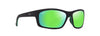 [Mauigreen® Lenses, Matte Black / Green Frame]