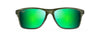 [Mauigreen® Lenses, Olive Stripe Fade Frame]