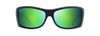 [Mauigreen® Lenses, Matte Black With Olive Interior Frame]