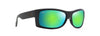 [Mauigreen® Lenses, Matte Black With Olive Interior Frame]