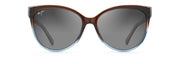 Neutral Grey Lenses, Translucent Dark Chocolate With Blue Frame