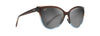 [Neutral Grey Lenses, Translucent Dark Chocolate With Blue Frame]