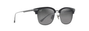 Neutral Grey Lenses, Shiny Black With Dark Silver Frame