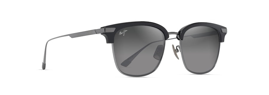 [Neutral Grey Lenses, Shiny Black With Dark Silver Frame]