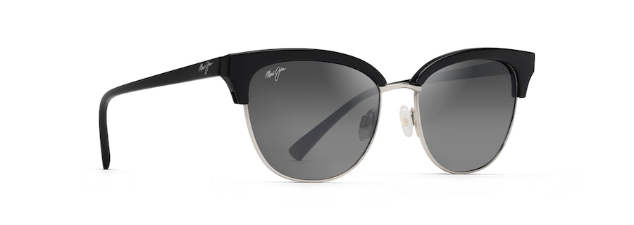 [Neutral Grey Lenses, Black With Silver Frame]