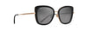 [Neutral Grey Lenses, Black With Gold Frame]