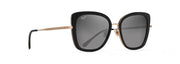 Neutral Grey Lenses, Black With Gold Frame