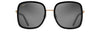 [Neutral Grey Lenses, Black With Gold Frame]