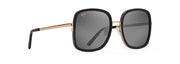 Neutral Grey Lenses, Black With Gold Frame