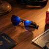 [Gunmetal & Atlantic Blue Polarized Nylon Lens]