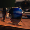 [Gunmetal & Atlantic Blue Polarized Nylon Lens]