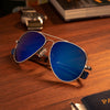 [Gunmetal & Atlantic Blue Polarized Nylon Lens]