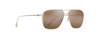 [Hcl® Bronze Lenses, Satin Gold Frame]