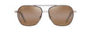 [Hcl® Bronze Lenses, Dark Brown With Gold Stripe Frame]