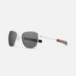 23k White Gold & Polarized Nylon American Gray Lens