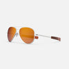 [23k White Gold & Semi-Polarized Nylon Gradient Sunset Rose Lens]