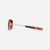 [23k White Gold & Semi-Polarized Nylon Gradient Sunset Rose Lens]