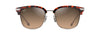 [Hcl® Bronze Lenses, Shiny Red Havana With Silver Frame]