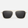 23k Gold & American Gray Polarized Glass Lens