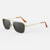 [23k Gold & American Gray Polarized Glass Lens]