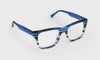 [10 - Blue Stripe Front with Blue Crystal Temples]