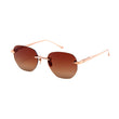 18k Rose Gold (Brown Gradient Lens)