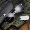 [Matte Chrome & Non-Polarized American Gray Lens]