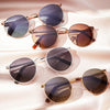 [22k Satin Chocolate Gold & Cape Sand Polarized Gradient Nylon Lens]