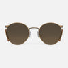 [22k Satin Chocolate Gold & Cape Sand Polarized Gradient Nylon Lens]