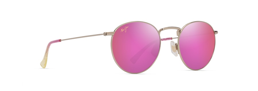 [Maui Sunrise Lenses, Shiny Light Gold With Pink & Yellow Frame]