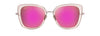 [Maui Sunrise Lenses, Transparent Pink With Rose Gold Frame]