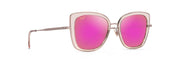 Maui Sunrise Lenses, Transparent Pink With Rose Gold Frame