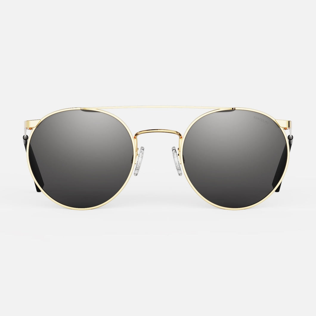 [23k Gold & American Gray Non-Polarized Glass Lens]