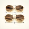 [23k Gold & Cape Sand Non-Polarized Gradient Nylon Lens]