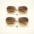 23k Gold & Cape Sand Non-Polarized Gradient Nylon Lens