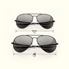 [Matte Black & American Gray Polarized Glass Lens]