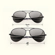 Matte Black & American Gray Polarized Glass Lens