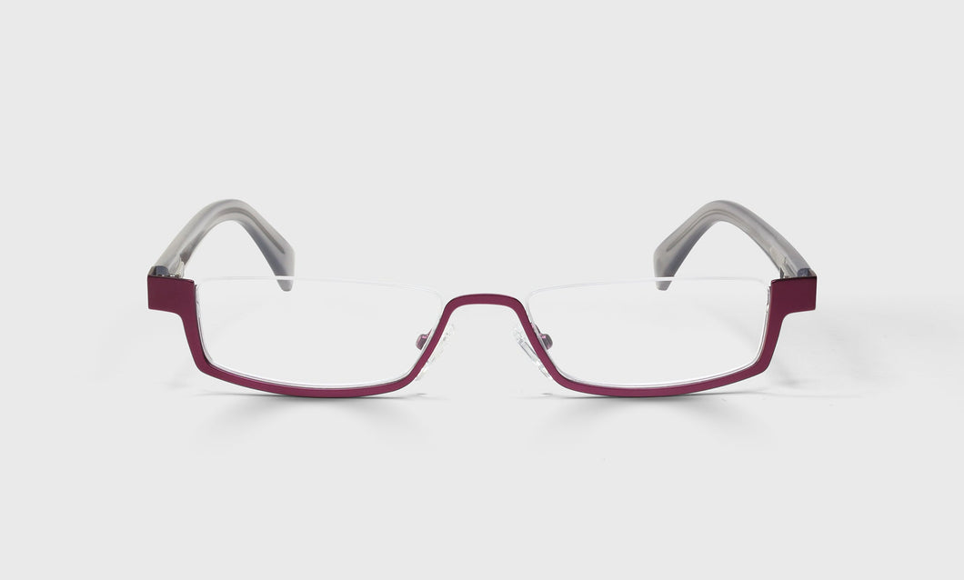 [44 - Burgundy Front with Grey Crystal Temples]