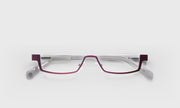 44 - Burgundy Front with Grey Crystal Temples