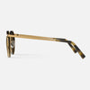 [23k Gold & Dark Caramel Tortoise Inlay & Cape Sand Polarized Gradient Nylon Lens]