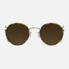 [23k Gold & Dark Caramel Tortoise Inlay & Cape Sand Polarized Gradient Nylon Lens]