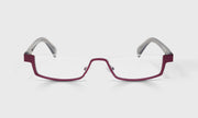 44 - Burgundy Front with Grey Crystal Temples