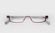 44 - Burgundy Front with Grey Crystal Temples