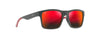 [Hawaii Lava™ Lenses, Dark Grey With Brick Red Frame]