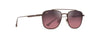 [Maui Rose® Lenses, Matte Brown Frame]